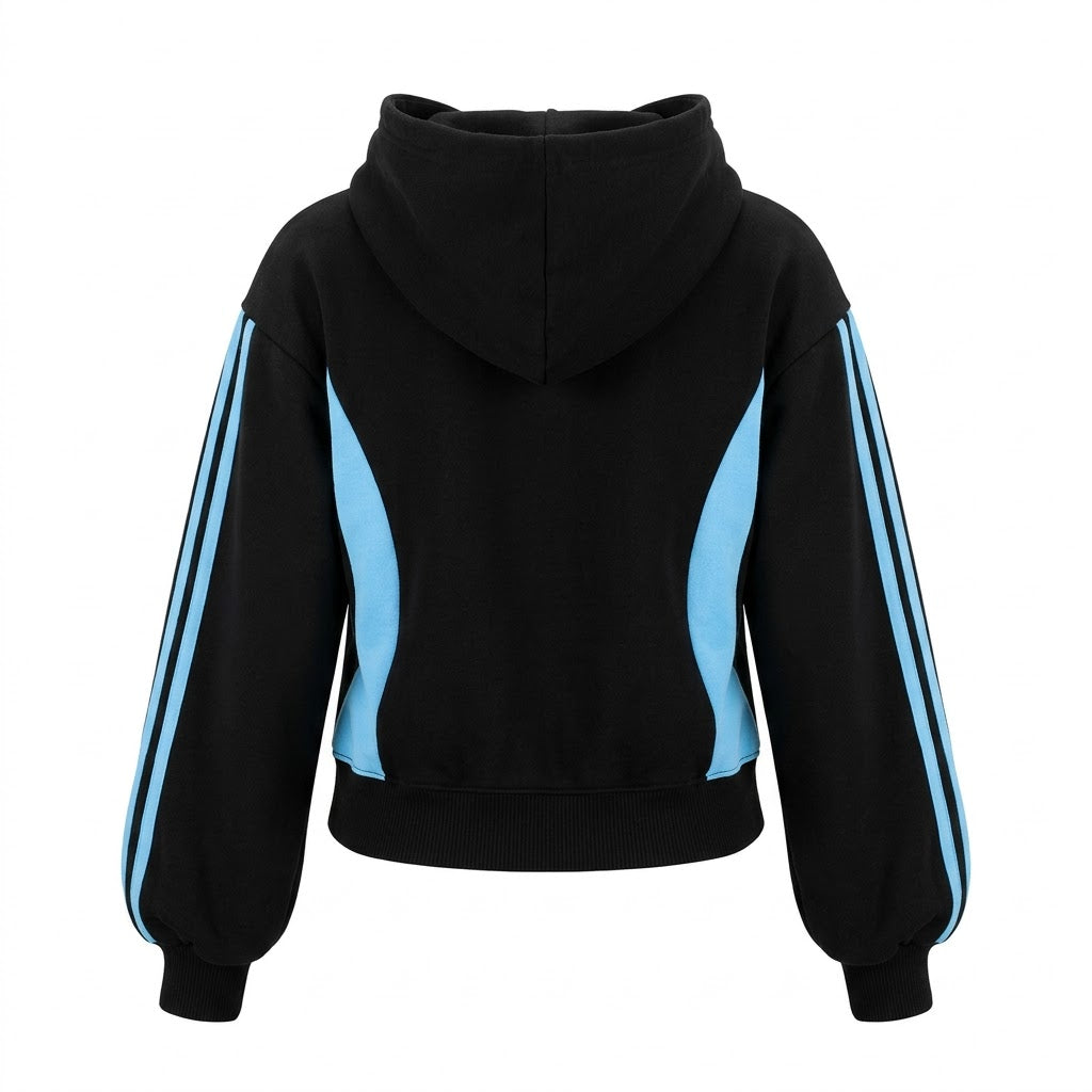 Doll Zip-Up — Black / blue back