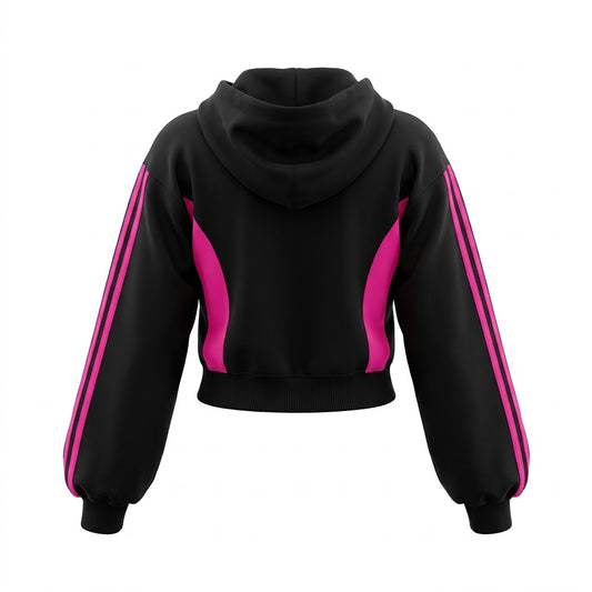 Doll Zip-Up — Black / pink back
