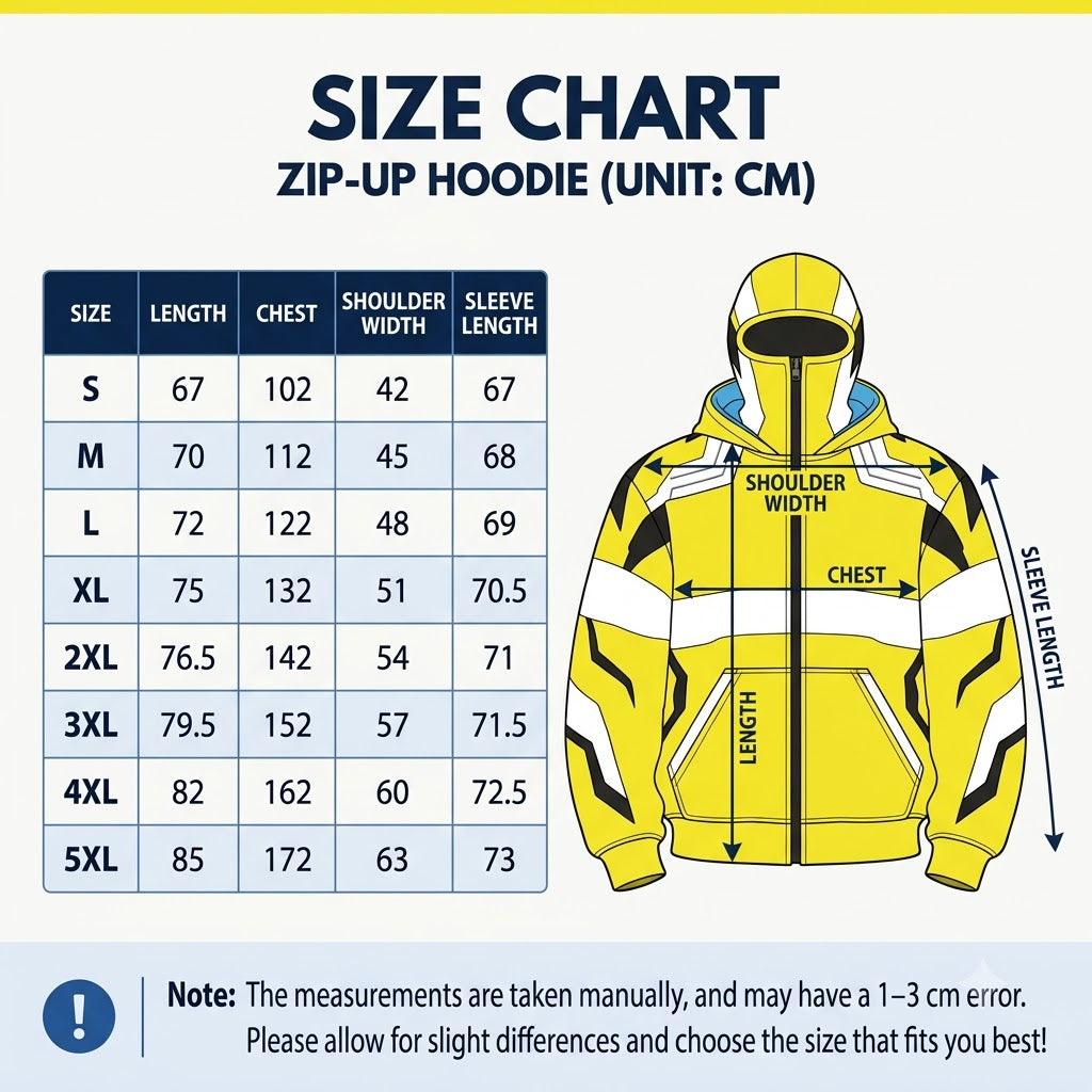 Size chart (cm)